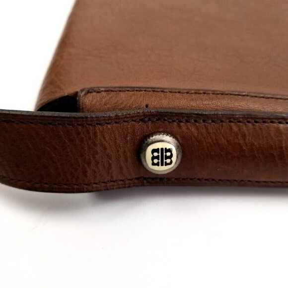 Vintage Loyd Maish Leather Letter Envelope Satchel Bag Crossbody Purse Brown - Picture 4 of 12